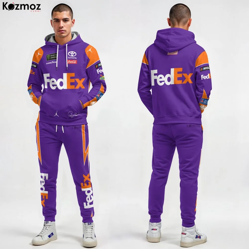 Denny Hamlin Racing Suit FedEx 2020 Collection - NASCAR Racing Team - Image 6
