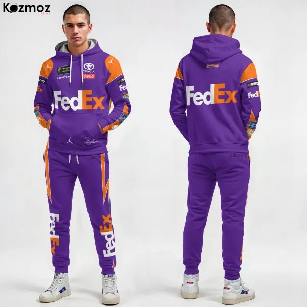 Denny Hamlin Racing Suit FedEx 2020 Collection - NASCAR Racing Team - Image 6