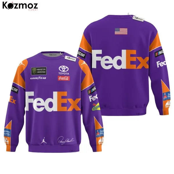 Denny Hamlin Racing Suit FedEx 2020 Collection - NASCAR Racing Team - Image 9