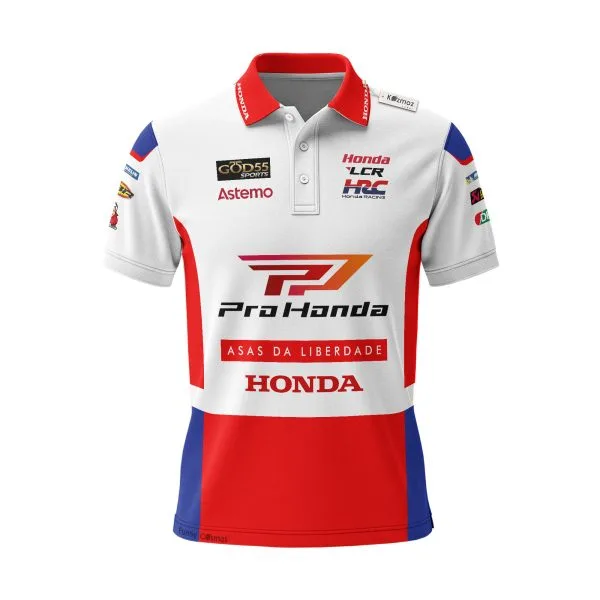 Alternative view of Diogo Moreira MotoGP Brazilian GP 2026 Custom Polo Shirt
