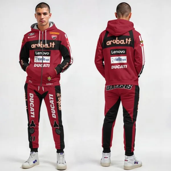 Alternative view of Ducati WorldSBK MotoGP Livery 2026 Costume Racing Suit