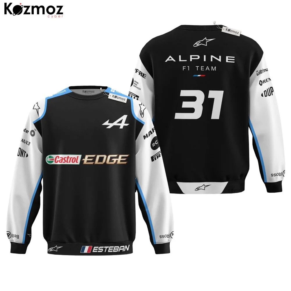 Esteban Ocon Racing Costume 2021 Race Used Alpine Racing Team - - Image 4
