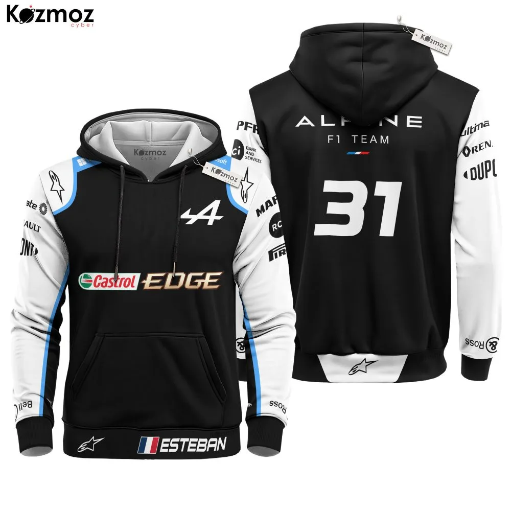 Esteban Ocon Racing Costume 2021 Race Used Alpine Racing Team - - Image 2