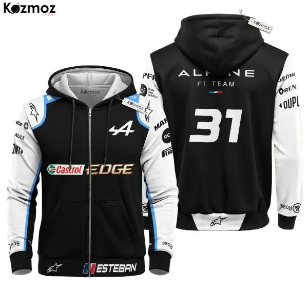Esteban Ocon Racing Costume 2021 Race Used Alpine Racing Team - - Image 3
