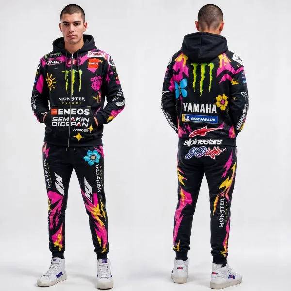 Alternative view of Fabio Quartararo El Diablo 2026 MotoGP Costume Racing Suit