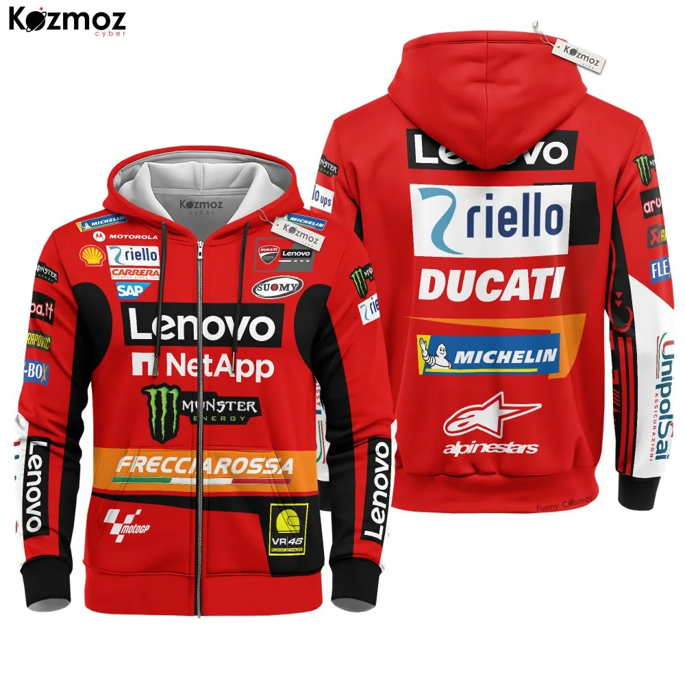 Francesco Bagnaia Racing Costume 2023 Collection - Ducati MotoGP Racing Team - Image 3