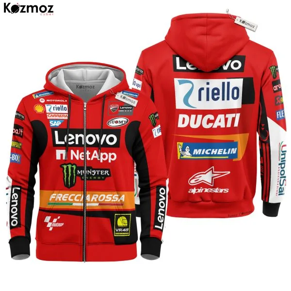 Francesco Bagnaia Racing Costume 2023 Collection - Ducati MotoGP Racing Team - Image 3