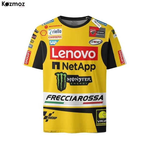 Francesco Bagnaia Racing Costume 2023 Yellow Livery Collection - Ducati MotoGP Racing Team - Image 6