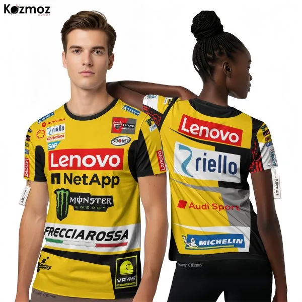 Francesco Bagnaia Racing Costume 2023 Yellow Livery Collection - Ducati MotoGP Racing Team - Image 8