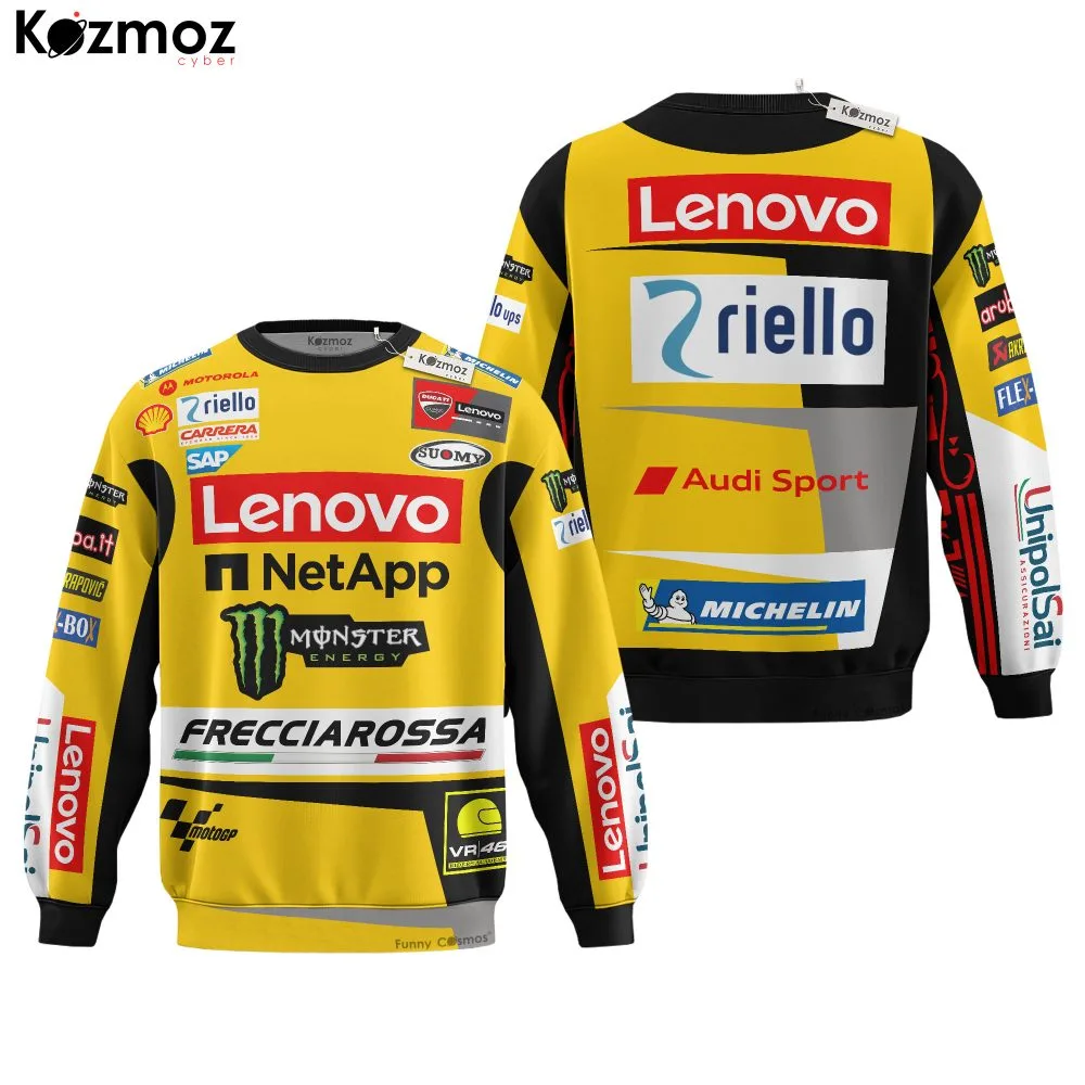 Francesco Bagnaia Racing Costume 2023 Yellow Livery Collection - Ducati MotoGP Racing Team - Image 4