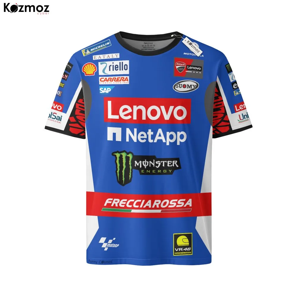 Francesco Bagnaia Racing Costume 2024 Blue Livery Collection - Ducati MotoGP Racing Team - Image 6