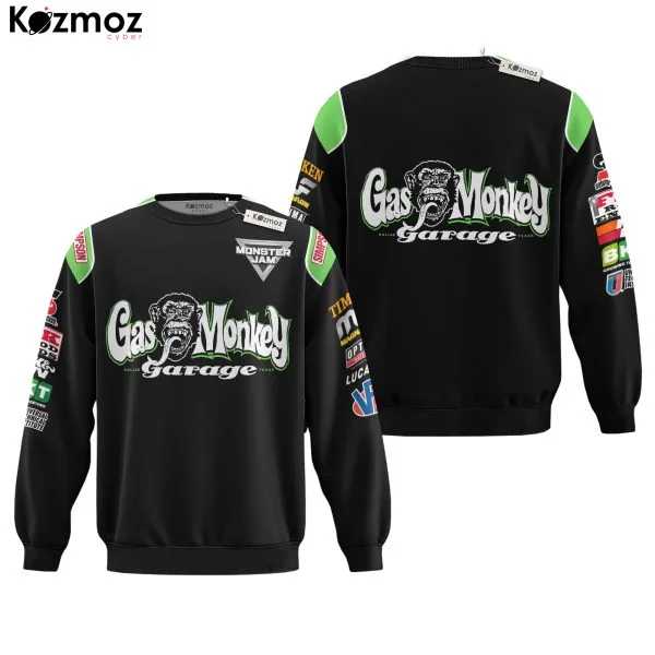 Gas Monkey Garage Monster Jam Racing Uniform Inspired Hoodie & Jogger Set - - Image 4