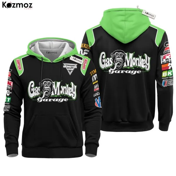 Alternative view of Gas Monkey Garage Monster Jam Racing Uniform Inspired Hoodie & Jogger Set -
