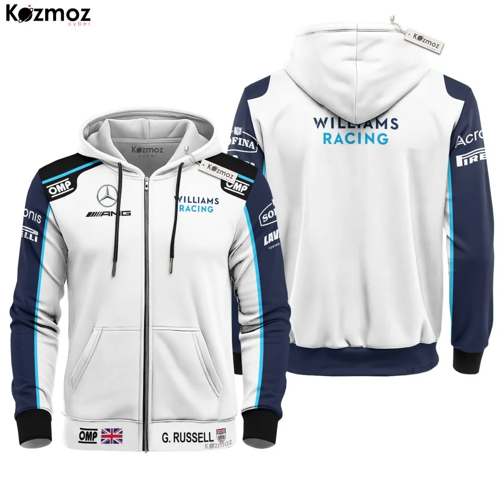 George Russell Racing Costume 2021 OMP Collection - Williams  Racing Team - - Image 3
