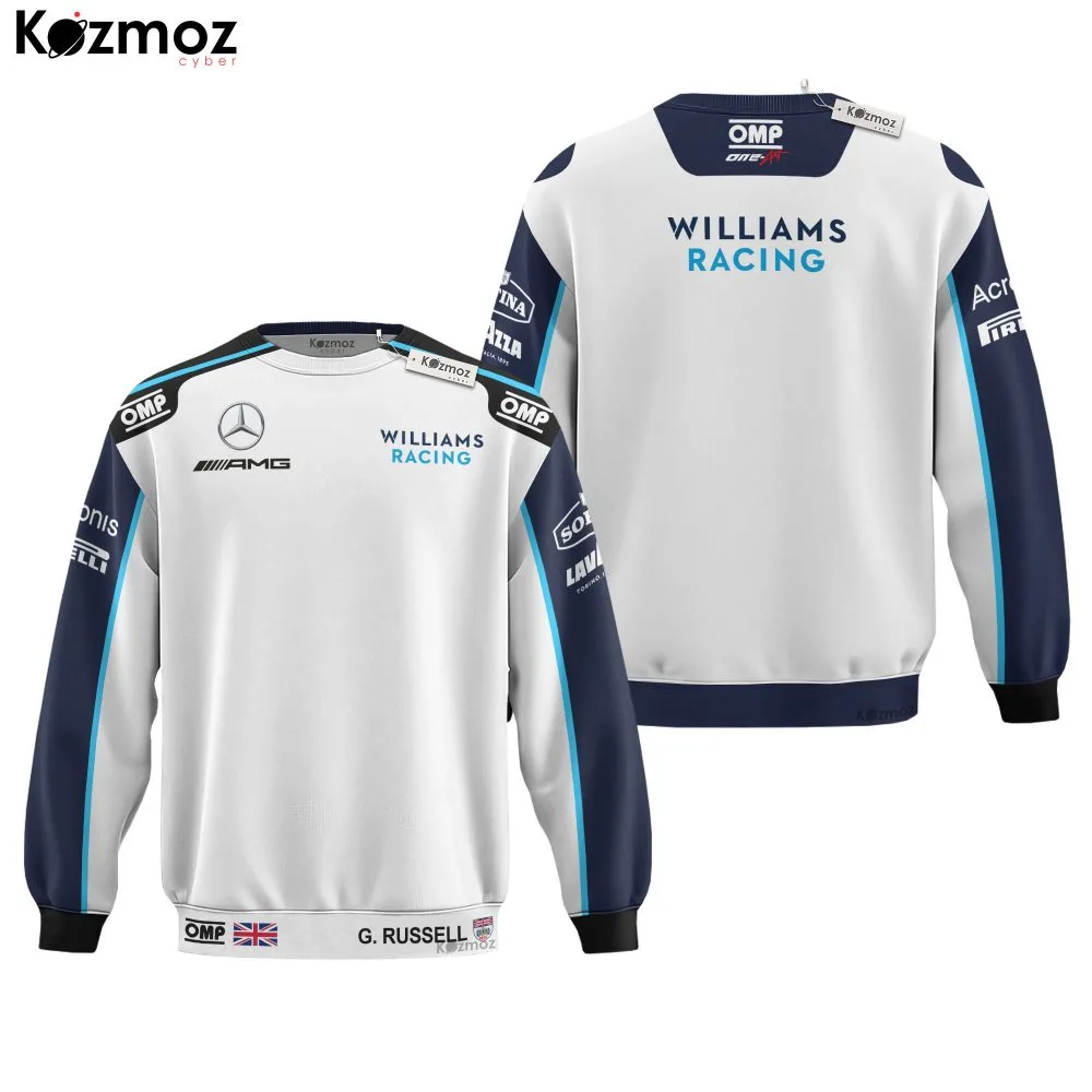 George Russell Racing Costume 2021 OMP Collection - Williams  Racing Team - - Image 4