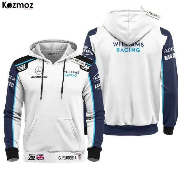 Alternative view of George Russell Racing Costume 2021 OMP Collection - Williams  Racing Team -