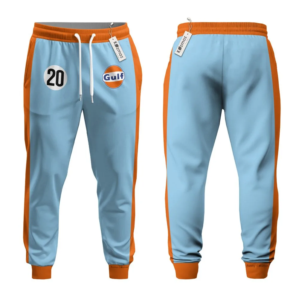 Gulf Steve McQueen Le Mans Porsh 917 Racing Costume Racing Suit - Image 5
