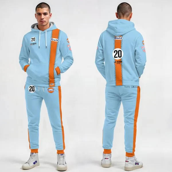 Gulf Steve McQueen Le Mans Porsh 917 Racing Costume Racing Suit - 2