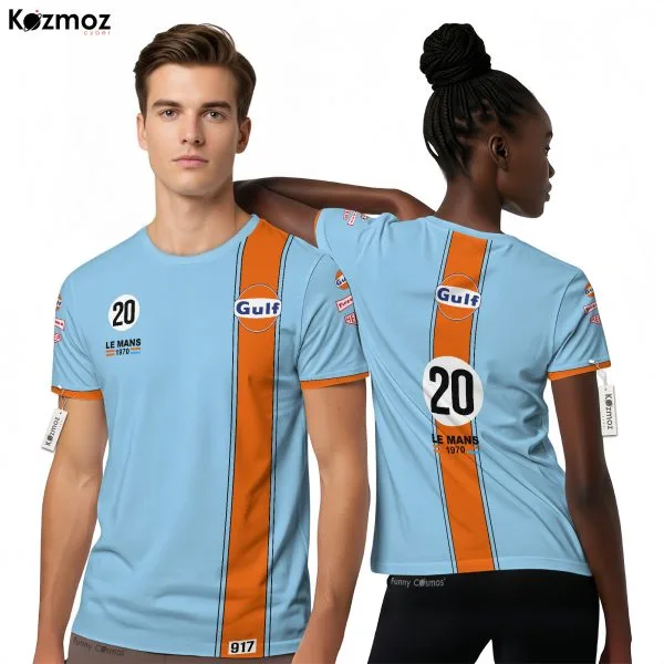Gulf Steve McQueen Le Mans Porsh 917 Racing T-Shirt