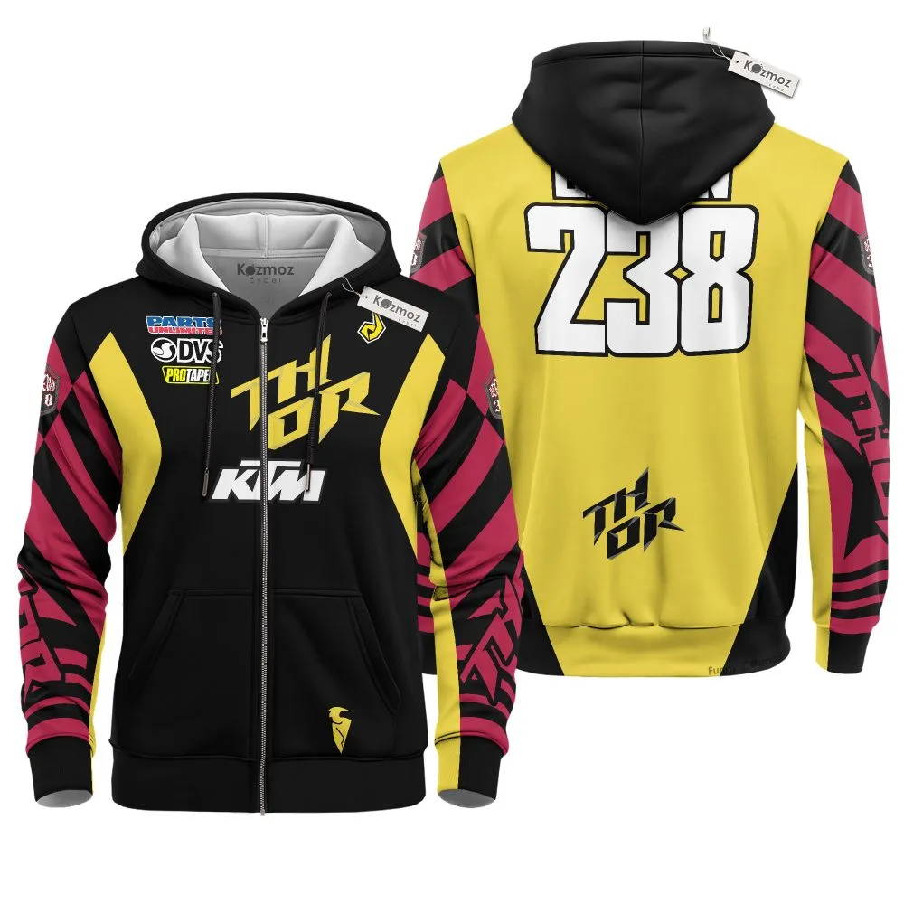 Haiden Deegan KTM Yellow 2021 AMA Supercross Costume Racing Suit - Image 4