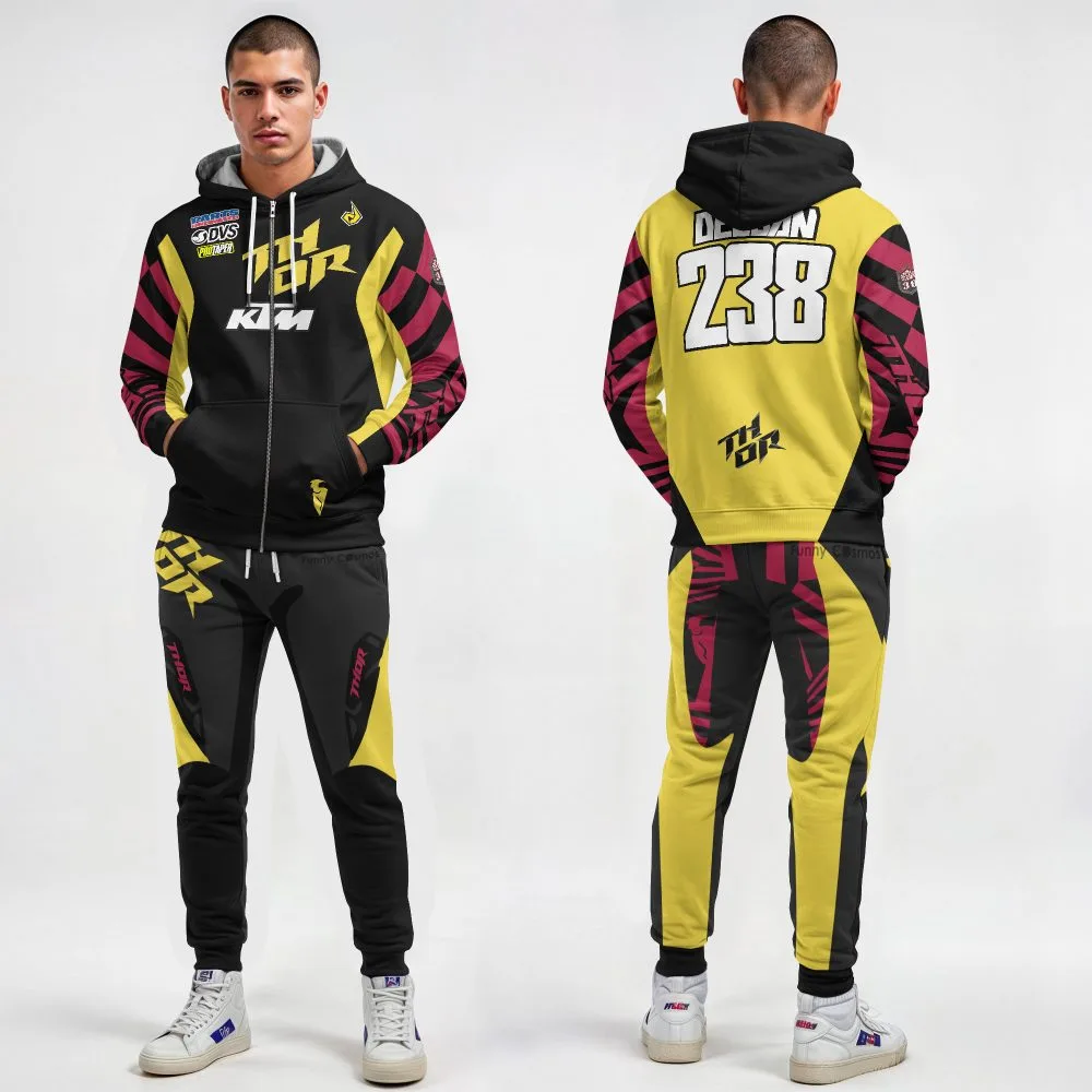 Haiden Deegan KTM Yellow 2021 AMA Supercross Costume Racing Suit - Image 2