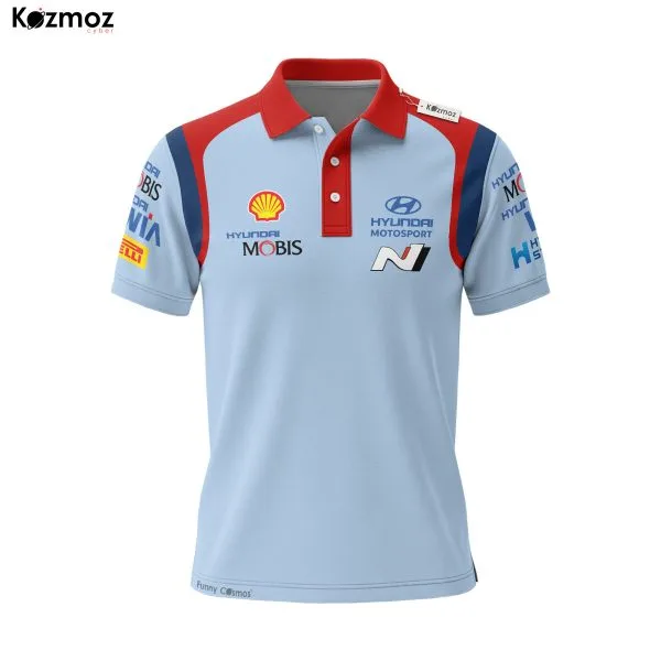Alternative view of HD WRC Racing Team Polo Shirt 2023 - HD Motorsport WRC
