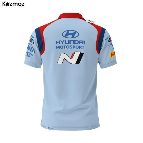 HD WRC Racing Team Polo Shirt 2023 - HD Motorsport WRC - Image 3