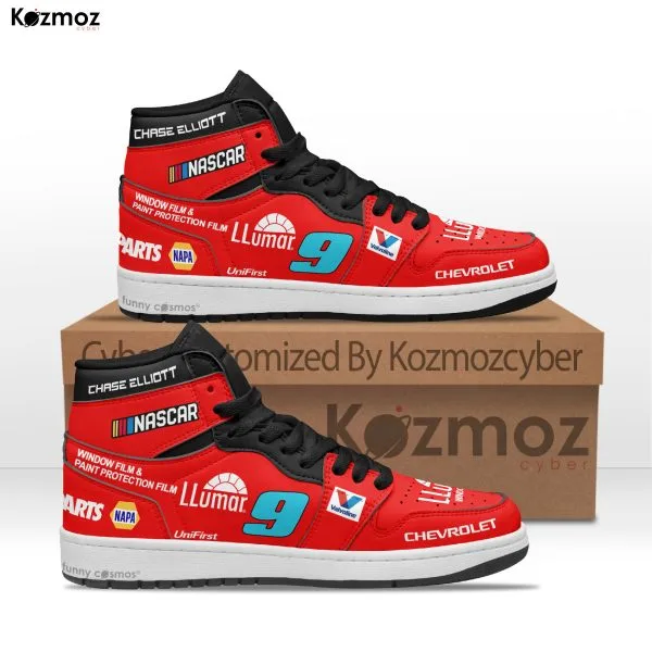 Hendrick Motorsports Chase Elliott Custom Shoes LLumar Camaro 2024 Racing Shoes