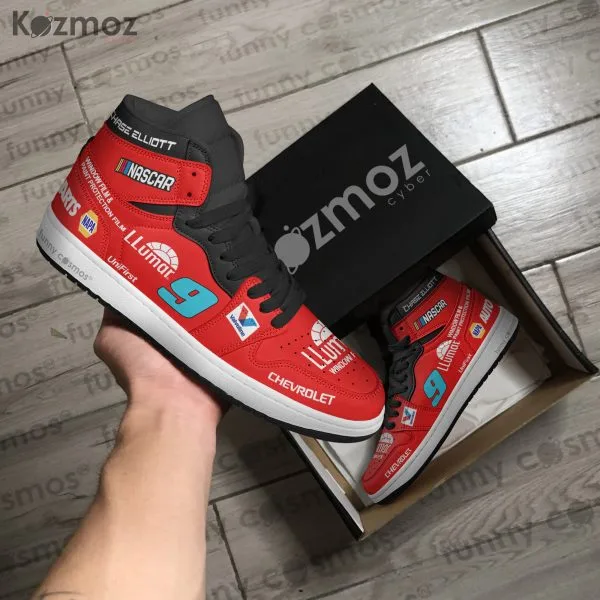 Hendrick Motorsports Chase Elliott Custom Shoes LLumar Camaro 2024 Racing Shoes - Image 4