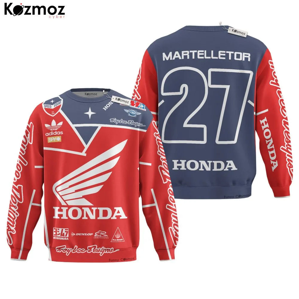 Honda HRC Motocross Hoodie Racing Costume - HRC Racing Team - Image 4