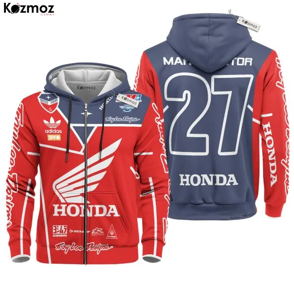 Honda HRC Motocross Hoodie Racing Costume - HRC Racing Team - Image 3