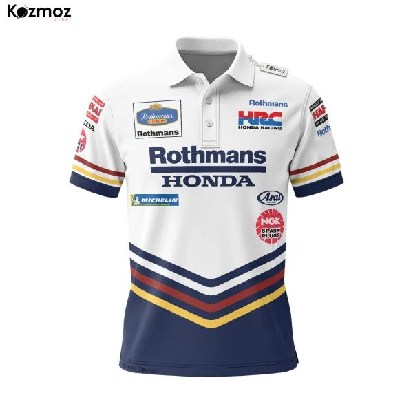 Alternative view of Honda Rothmans Racing Polo - Original Teamwear Shirt