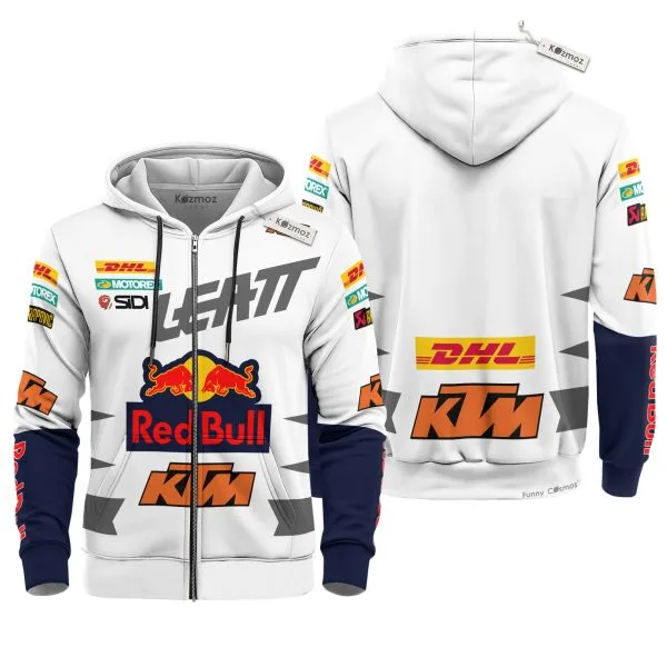 Alternative view of Hoodie Red Bull Ktm Sweater Red Bull, Ktm, Leatt, Motorex, Sidi, Dhl Racing Uniform