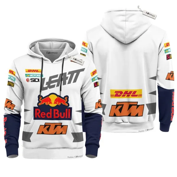Hoodie Red Bull Ktm Sweater Red Bull, Ktm, Leatt, Motorex, Sidi, Dhl Racing Uniform