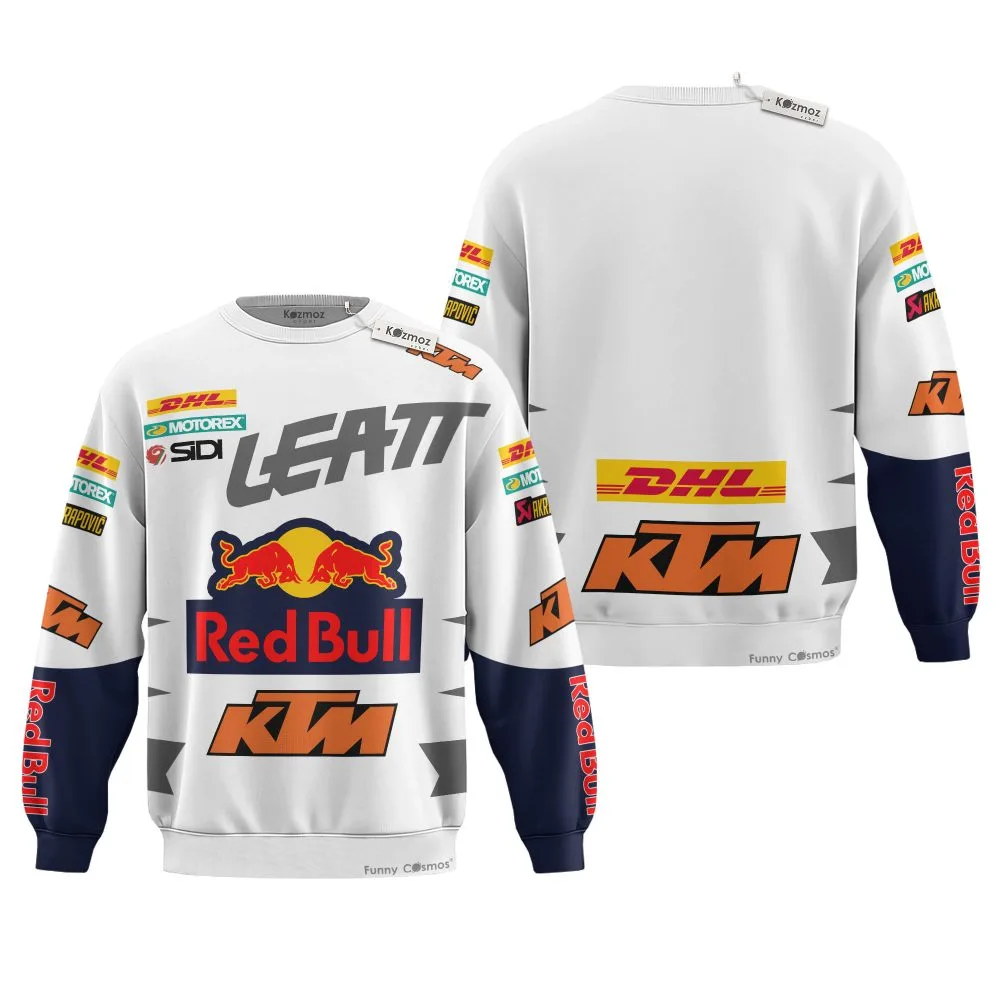 Hoodie Red Bull Ktm Sweater Red Bull, Ktm, Leatt, Motorex, Sidi, Dhl Racing Uniform - Image 4