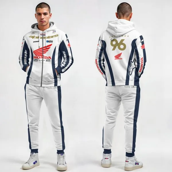 Alternative view of Hunter Lawrence Honda HRC AMA Supercross 2024 Costume Racing Suit