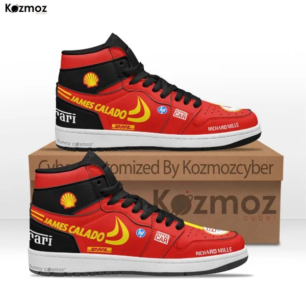 James Calado SF Custom Shoes 499P Hypercar LMH Livery 2023 JD1 Racing Shoes