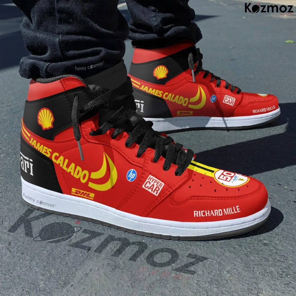 James Calado SF Custom Shoes 499P Hypercar LMH Livery 2023 JD1 Racing Shoes - Image 2