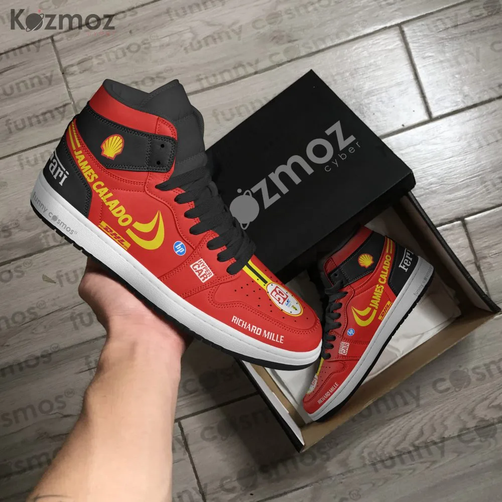 James Calado SF Custom Shoes 499P Hypercar LMH Livery 2023 JD1 Racing Shoes - Image 4