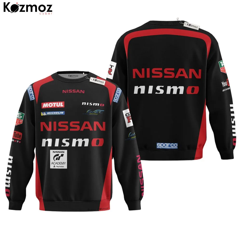 Jannthaman Hoodie Nissan Nismo Sweater Nissan Academy, Nissan Nismo, Motul, Michelin, Fia, World Endurance Championship Racing Uniform - Image 4