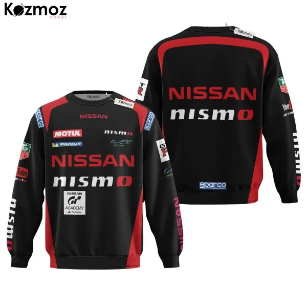 Jannthaman Hoodie Nissan Nismo Sweater Nissan Academy, Nissan Nismo, Motul, Michelin, Fia, World Endurance Championship Racing Uniform - Image 4