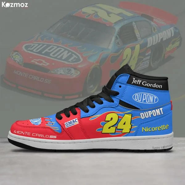 Jeff Gordon Hendrick Motorsports Custom Shoes No.24 DuPont Monte Carlo Livery 2004 Livery Racing Shoes - Image 3