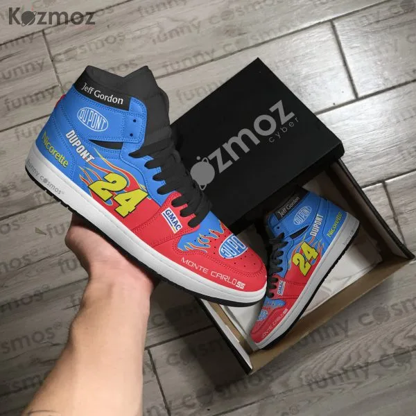 Jeff Gordon Hendrick Motorsports Custom Shoes No.24 DuPont Monte Carlo Livery 2004 Livery Racing Shoes - Image 4