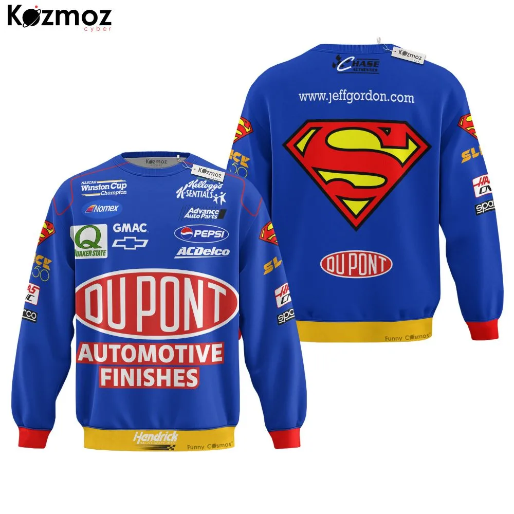 Jeff Gordon Racing Costume No. 24 Race-Used Superman Firesuit Collection - Hendrick Motorsports NASCAR Racing Team - Image 4
