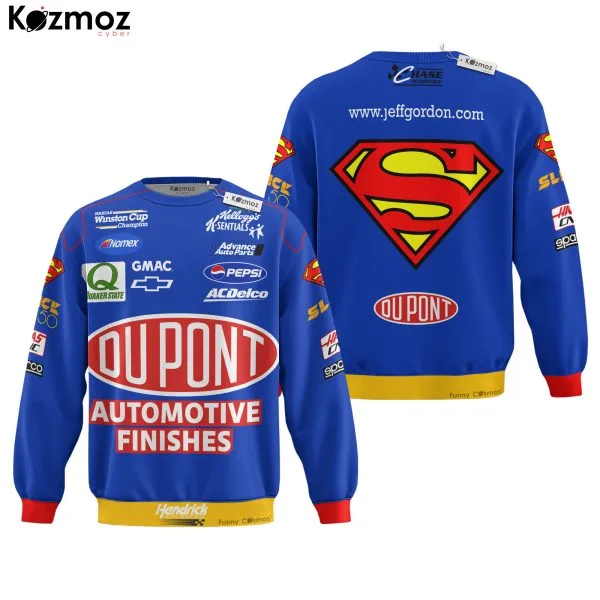 Jeff Gordon Racing Costume No. 24 Race-Used Superman Firesuit Collection - Hendrick Motorsports NASCAR Racing Team - Image 4