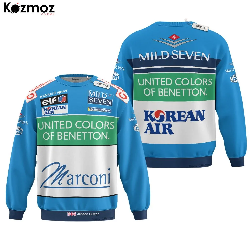 Jenson Button Racing Costume Mild Seven 2001 Collection - Benetton Renault Racing Team - Image 4