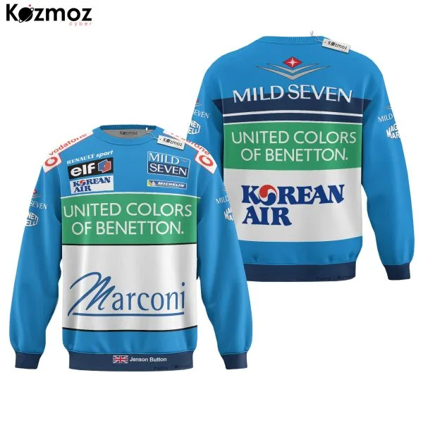 Jenson Button Racing Costume Mild Seven 2001 Collection - Benetton Renault Racing Team - Image 4