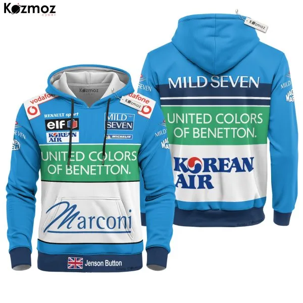 Alternative view of Jenson Button Racing Costume Mild Seven 2001 Collection - Benetton Renault Racing Team