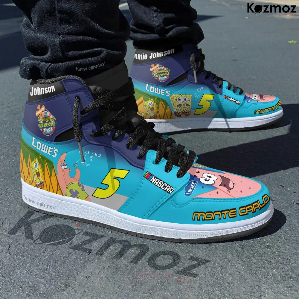 Jimmie Johnson Custom Shoes Kyle Busch The SpongBob SquarePants Theme Movie 300 Livery 2004 Livery & Racing Shoes - Image 2