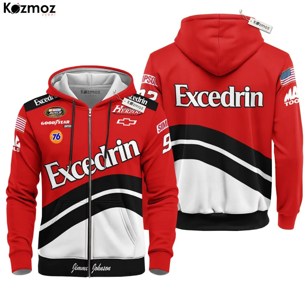 Jimmie Johnson Racing Costume 2001 Herzog Excedrin Collection - Hendrick Motorsports NASCAR Racing Team - Image 3